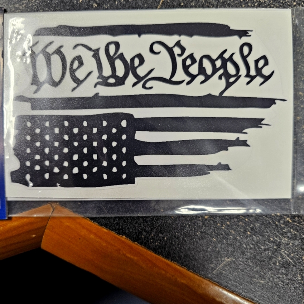 Black 'We The People' Decal